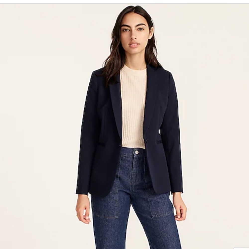 J.Crew Petite Parke blazer in bi-stretch cotton